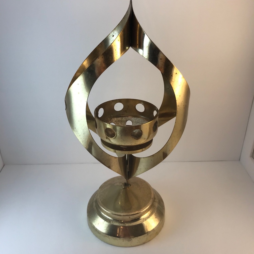 Vintage brass candle holder